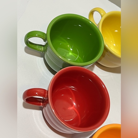 Fiesta Colorful Teacup Mini Coffee Mugs Set of 8. Bright colors and super cute. - Picture 13 of 14